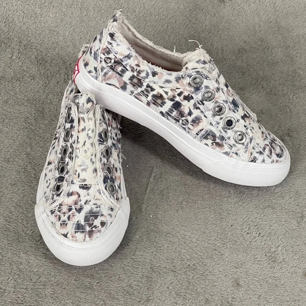 Blowfish Malibu Kids Girls Play-t Sneaker, Gray Paper‎ Cat Sz 13